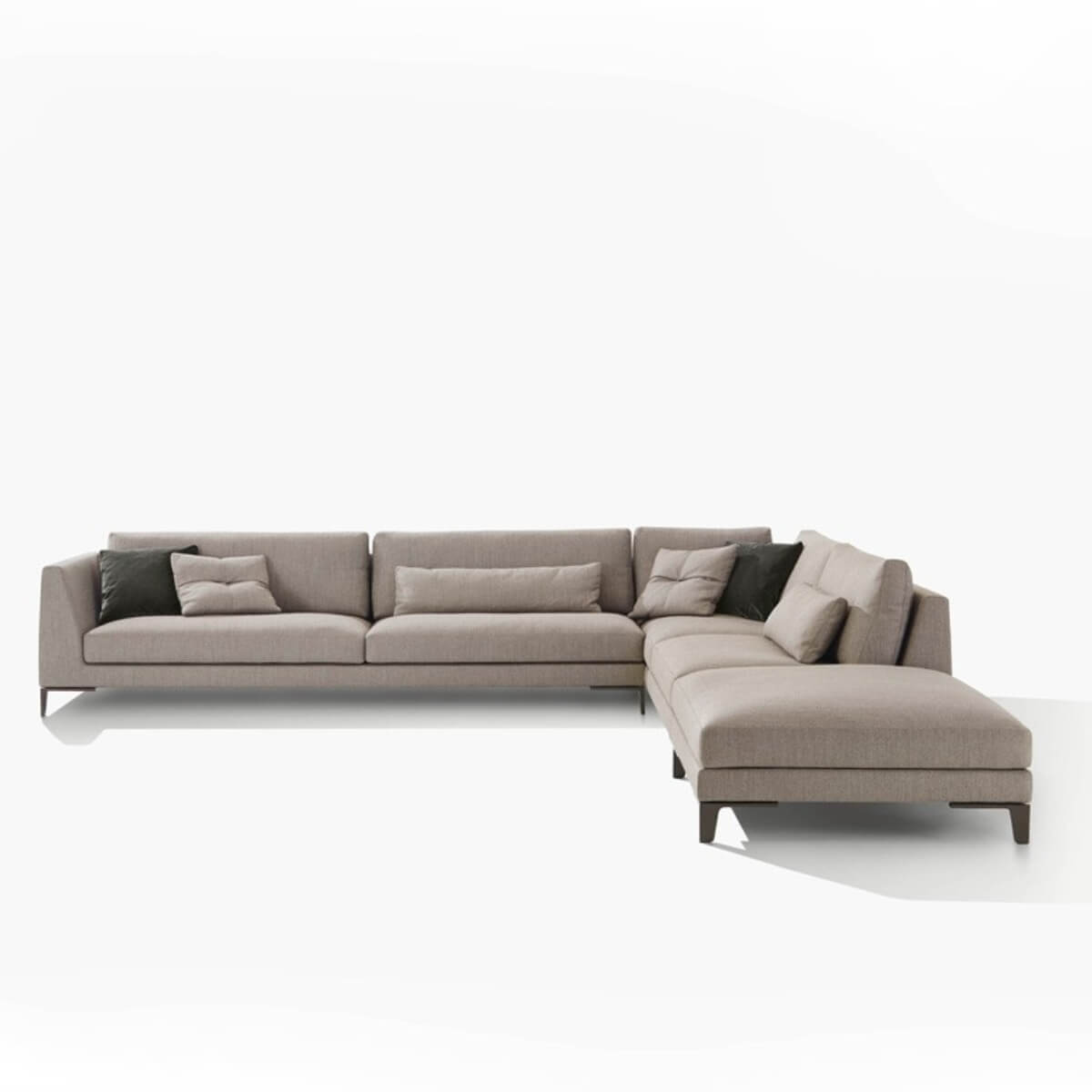 Modern ElegantEnclave sofa upholstered in cotton linen fabric with sleek design