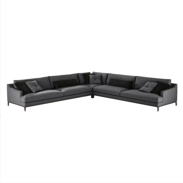 Custom-made ElegantEnclave sofa in cotton linen for stylish and comfortable living rooms