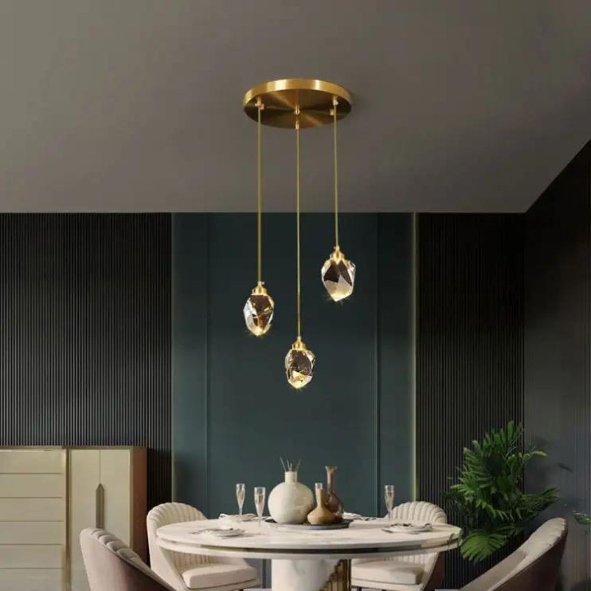 Modern Harmony adjustable pendant light featuring sleek design and customizable hanging length