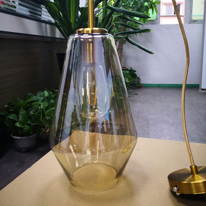 Front view of Modern Minimalist Glass Pendant Light – Sleek, contemporary design with a clear glass finish, perfect for modern interiors.