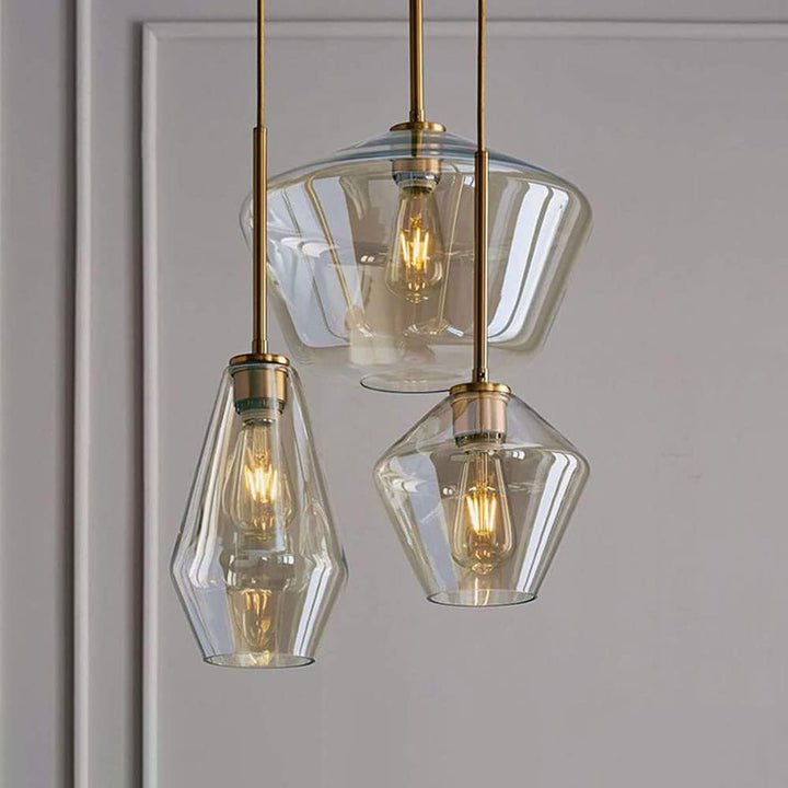  Front view of Modern Minimalist Glass Pendant Light – Stylish and elegant glass pendant, ideal for adding a modern touch to contemporary interiors.