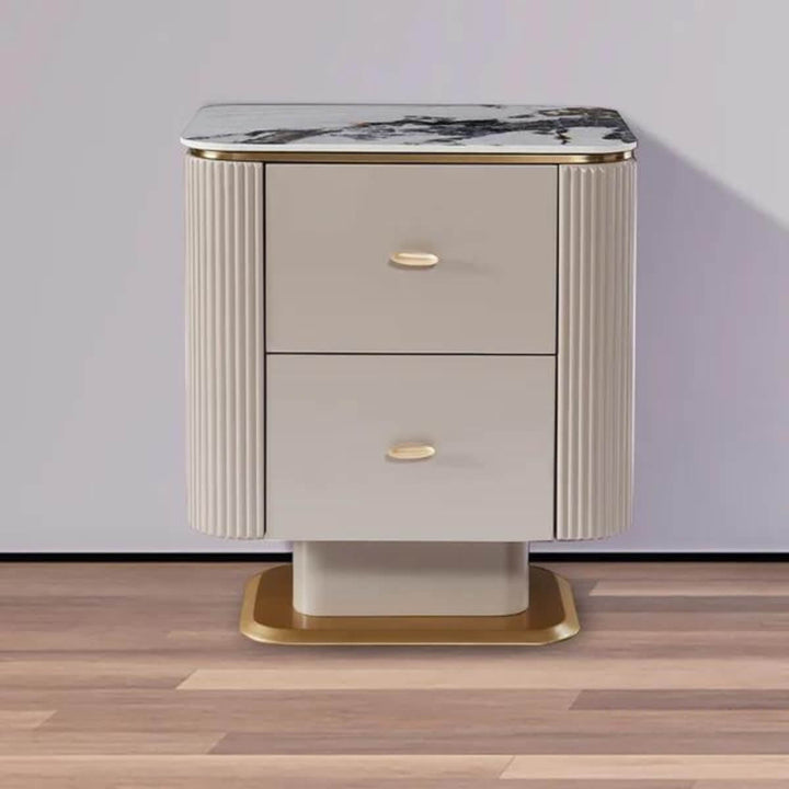 Modern Serene Surface bedside table with minimalist design and smooth finish – functional storage perfect for contemporary bedroom spaces