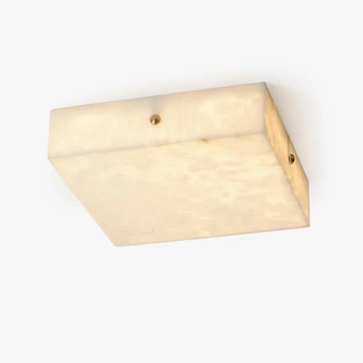 Square alabaster ceiling light modern design for stylish interior décor