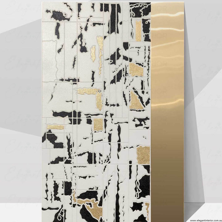 Modern SteelCraft Handcrafted 3D Abstract Art Close View – detailed shot of geometric metal sculpture highlighting craftsmanship and textured finish.
