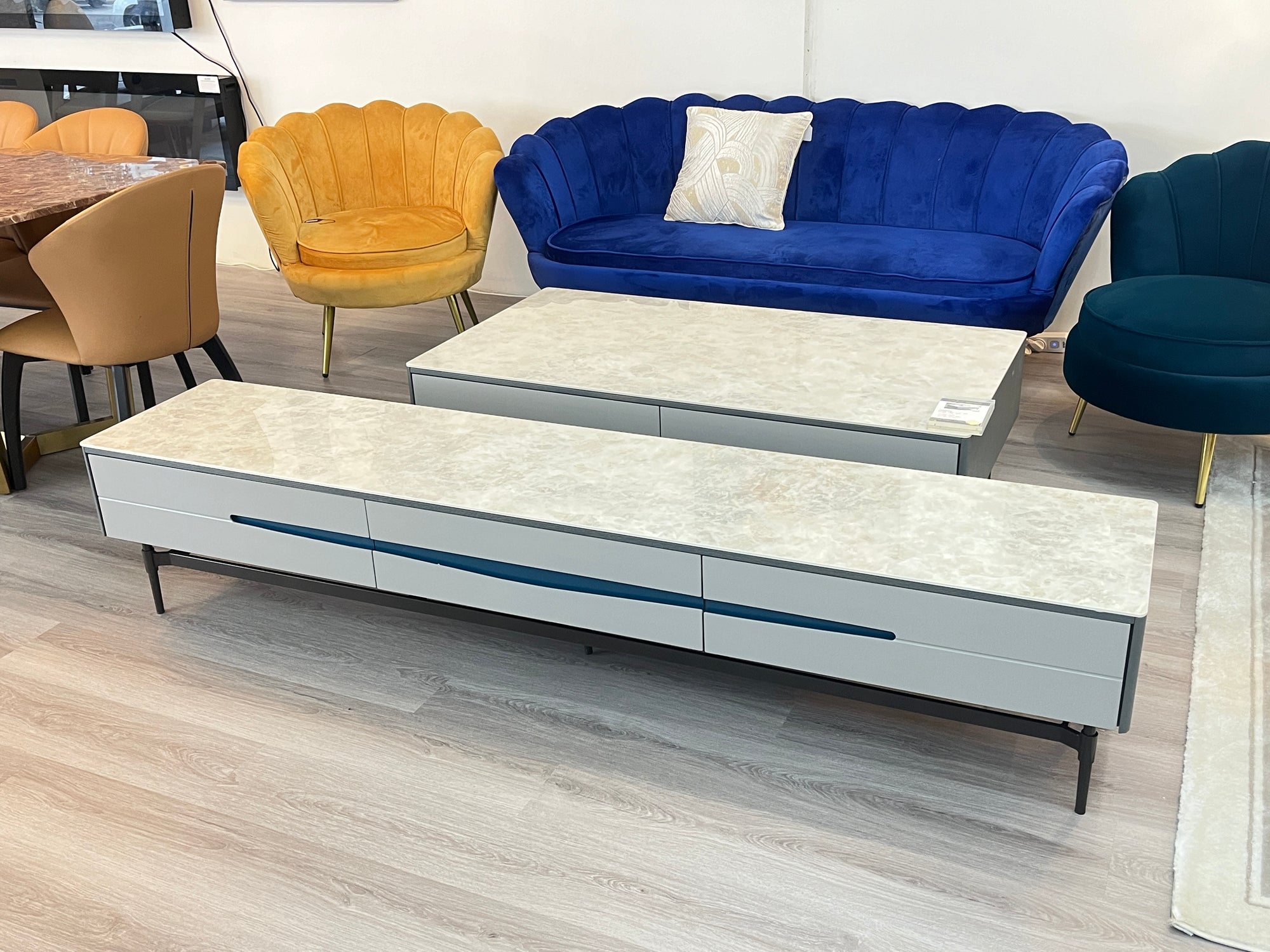 Modern TV unit with sleek design, ample storage compartments, and minimalist finish for contemporary living rooms