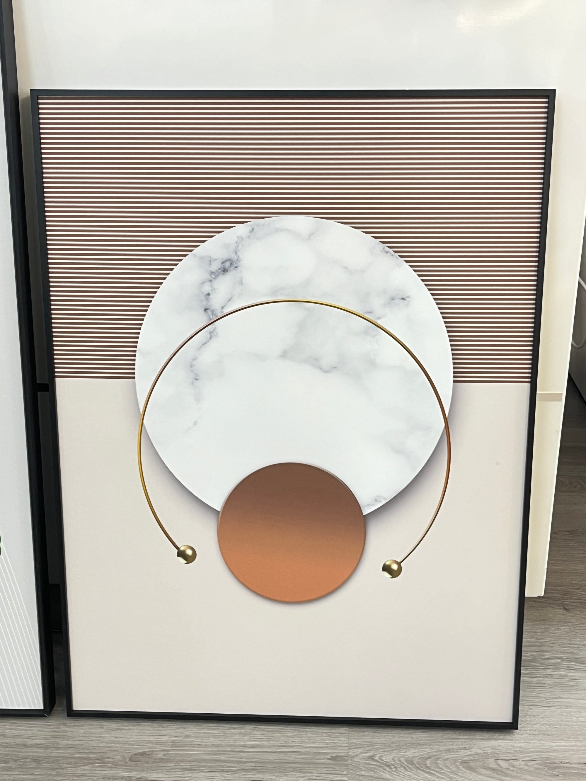 Modern wall art featuring abstract design with neutral tones, ideal for enhancing contemporary home interiors