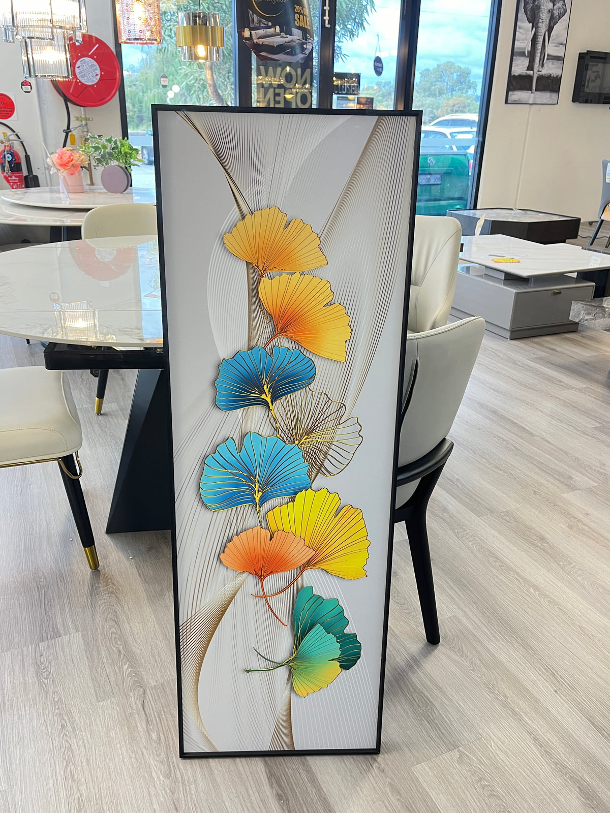Modern wall art decor featuring abstract design with neutral tones, perfect for contemporary living spaces and minimalist interiors