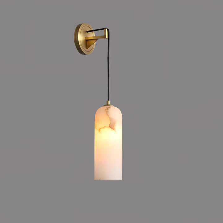 Monty Marble Wall Lamp Side View Modern Elegant Indoor Wall Lighting Fixture