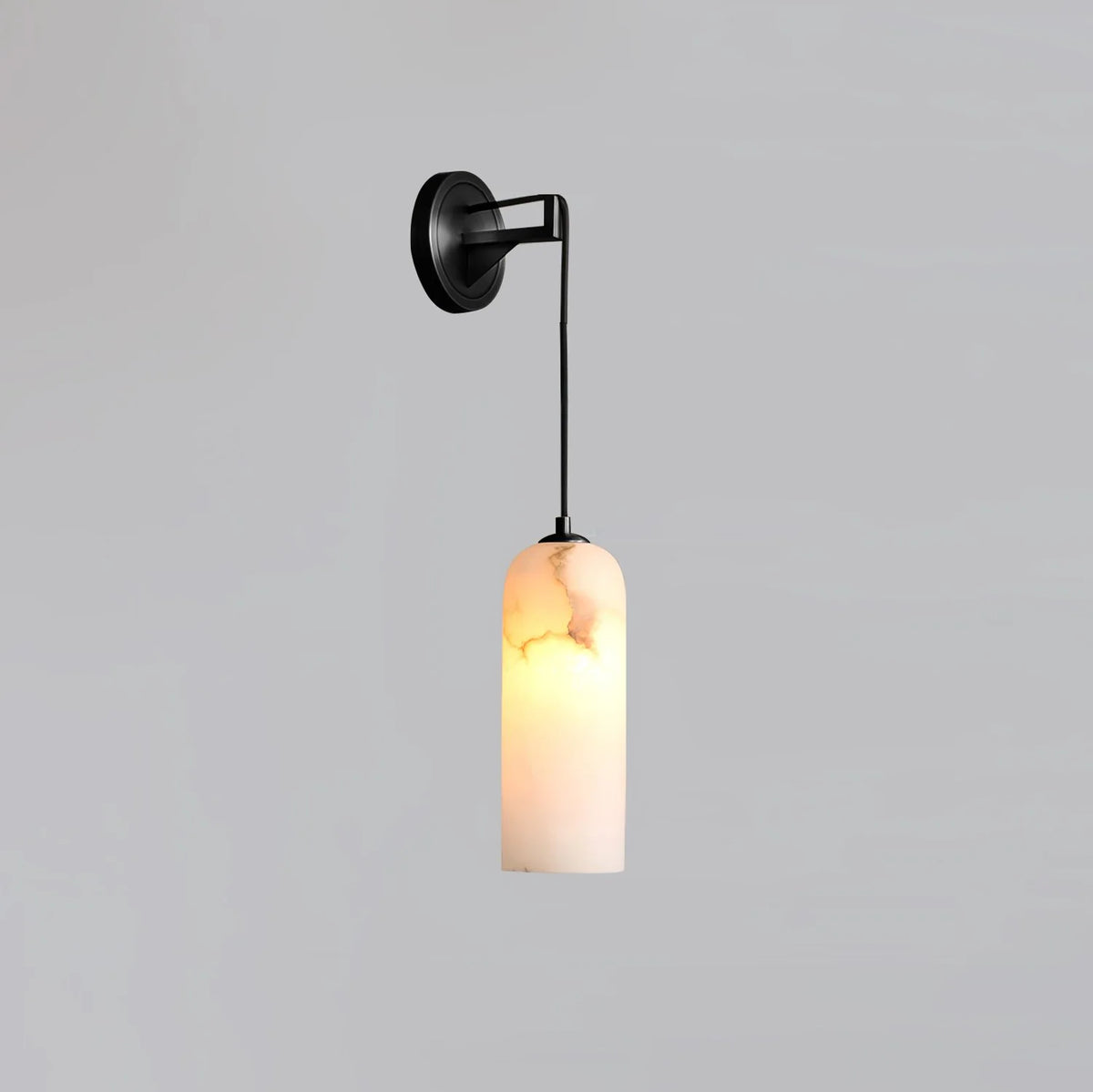 Monty Marble Wall Lamp Side View Modern Elegant Indoor Wall Lighting Fixture