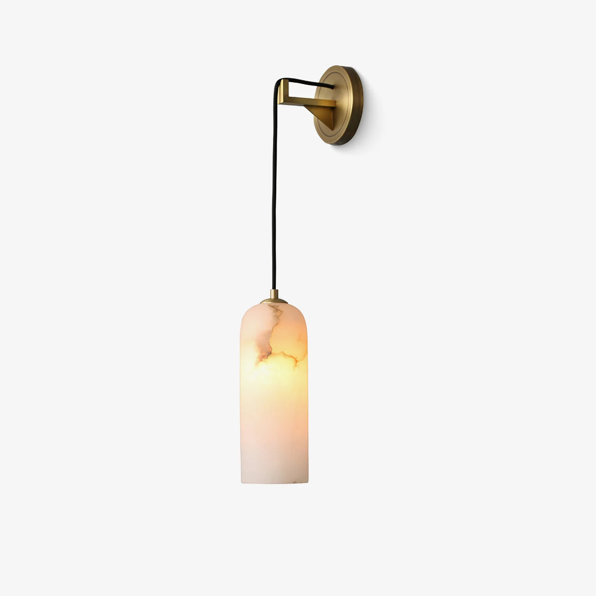 Monty Marble Wall Lamp Side View Modern Elegant Indoor Wall Lighting Fixture