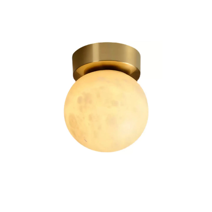 Moon alabaster ceiling light for modern and elegant home lighting décor