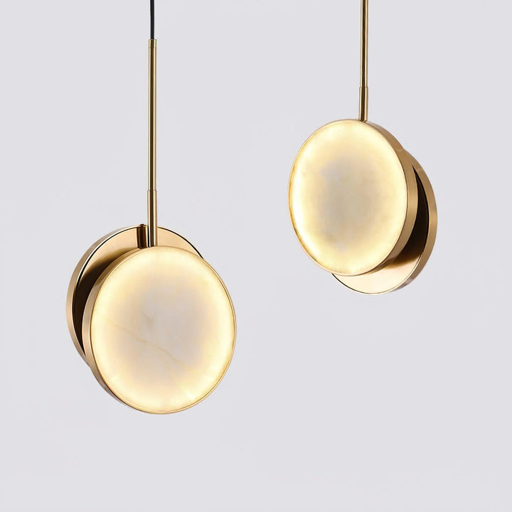 Hanging view of Moonshade pendant light for modern and elegant home lighting