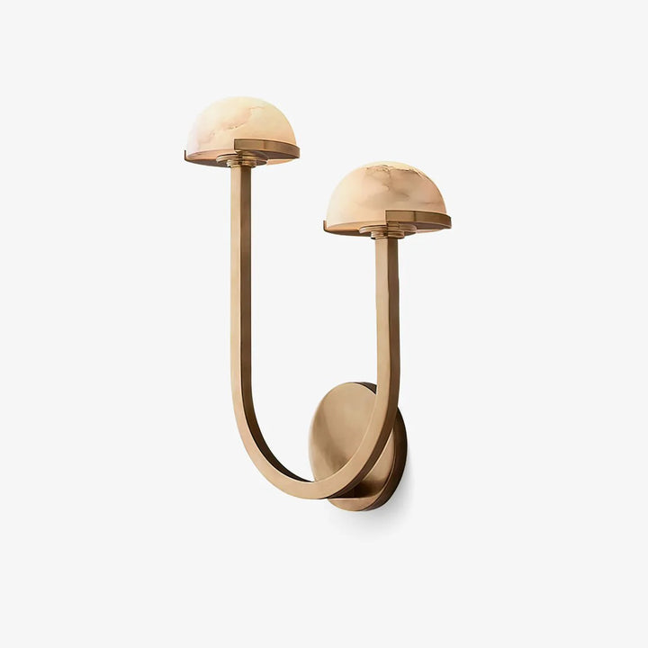  Mushroom Alabaster Wall Lamp, modern lighting, elegant home interior décor, ambient design