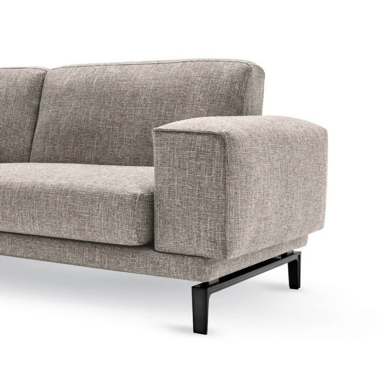 Nirvana Nights sofa upholstered in soft cotton linen fabric with modern minimalist design