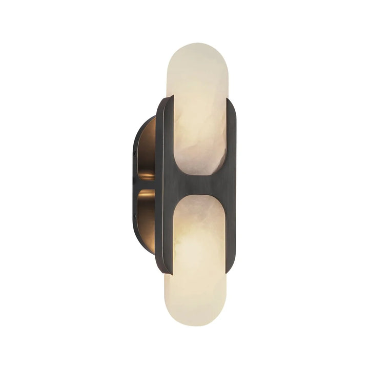 Odin wall sconce modern lighting, black finish, side wall-mounted view for sleek interiors