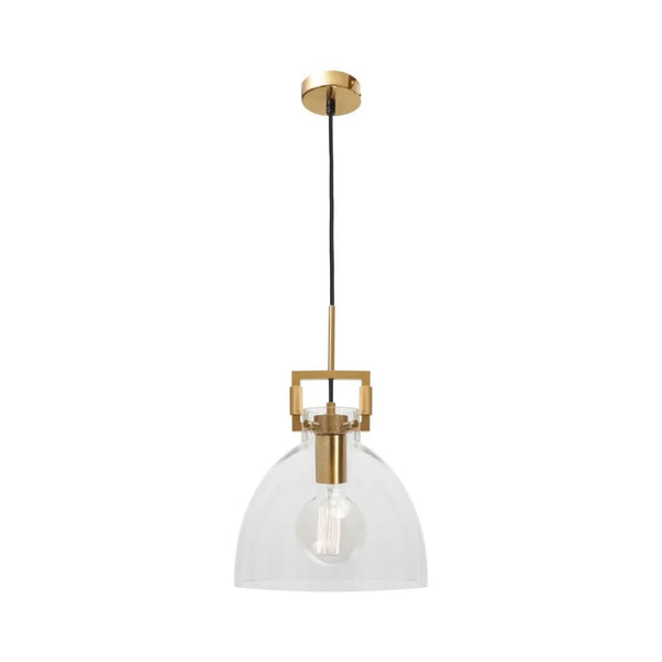 Front View of Orlina Pendant Light Modern Glass Design for Elegant Home Lighting