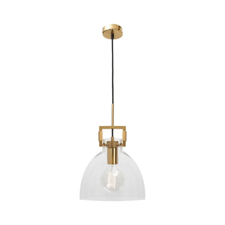 Front View of Orlina Pendant Light Modern Glass Design for Elegant Home Lighting