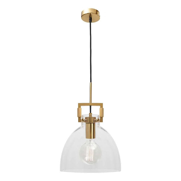 Orlina Pendant Light – Front View Showing Modern Minimalist Glass Shade and Sleek Pendant Design