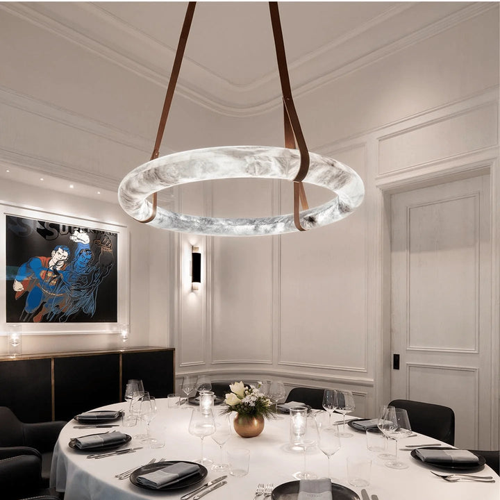Oslo pendant light in dining room, modern lighting decor for stylish home interiors