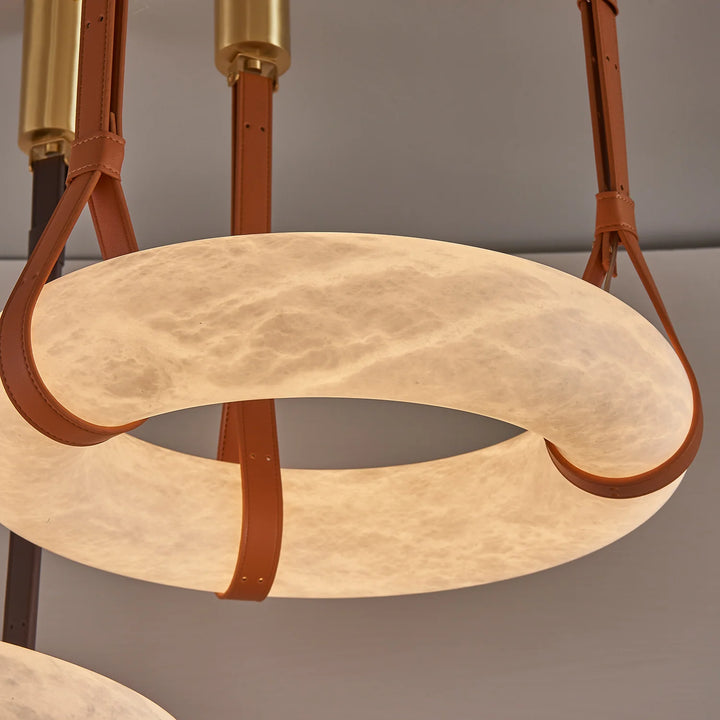 Oslo pendant light close-up view, modern lighting decor highlighting elegant design details