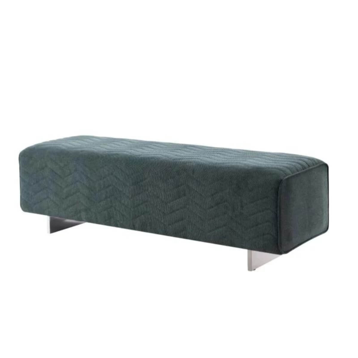 Peaceful Portico velvet bedroom bench – elegant design with plush velvet upholstery and sleek legs, perfect for luxurious bedroom interiors