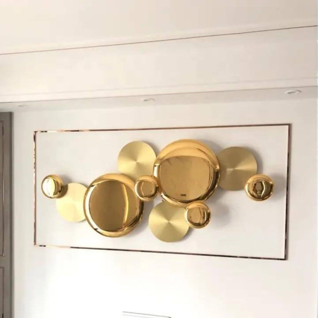 Phosphorescent LED metal wall light featuring modern minimalist design for stylish and ambient interiors