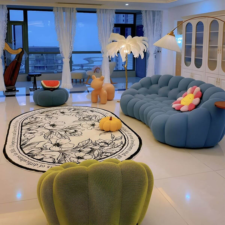 Plush Perch sofa with innovative 3D fabric – modern design offering deep comfort, textured upholstery, and contemporary elegance