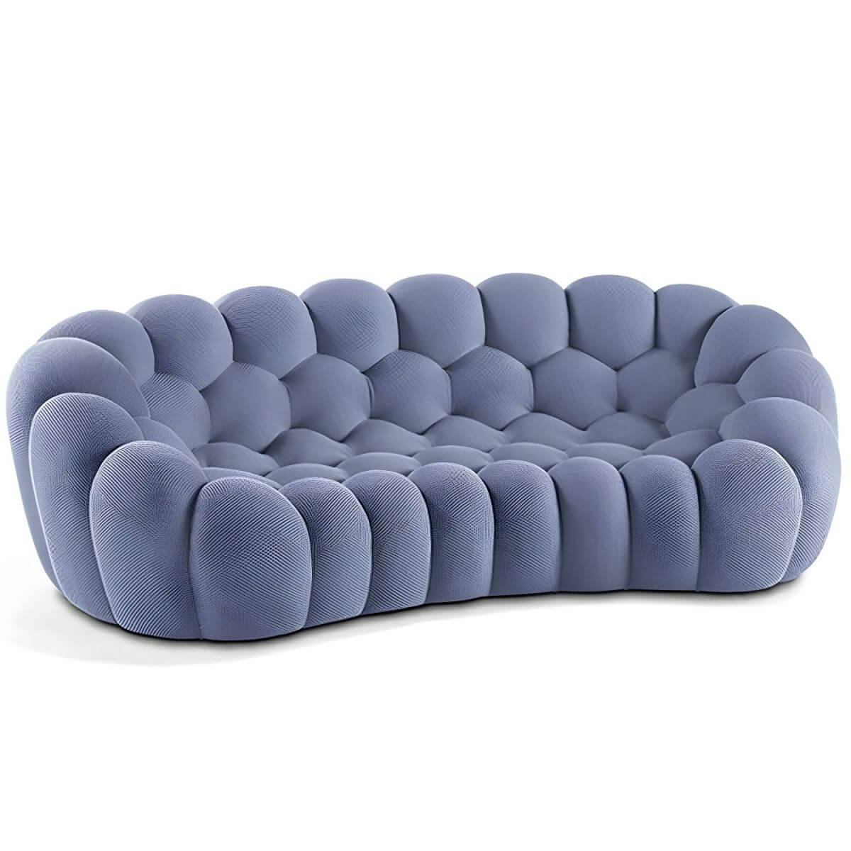 Plush Perch sofa with innovative 3D fabric – modern design offering deep comfort, textured upholstery, and contemporary elegance
