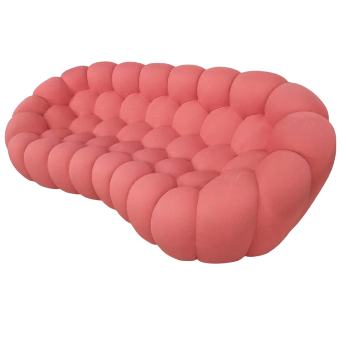 Plush Perch sofa with 3D fabric upholstery – sleek modern design featuring textured fabric and comfortable seating