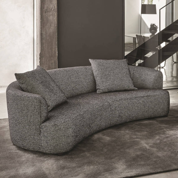 Modern PlushPalace sofa with breathable cotton linen upholstery and cozy seating