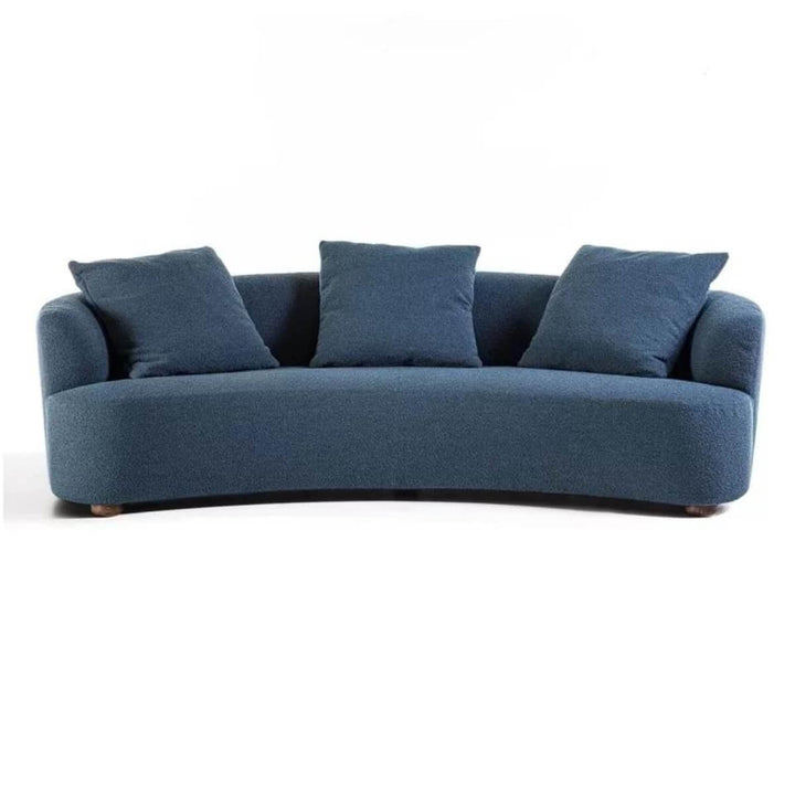 Front-view of PlushPalace sofa cushions and fine cotton linen fabric weave