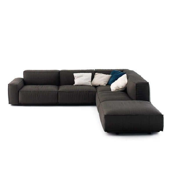PlushParadise cotton linen sofa with soft cushions and modern design