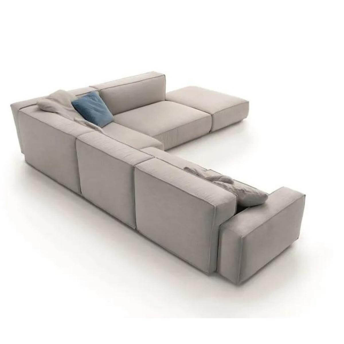 Elegant PlushParadise sofa with soft cotton linen upholstery for stylish interiors