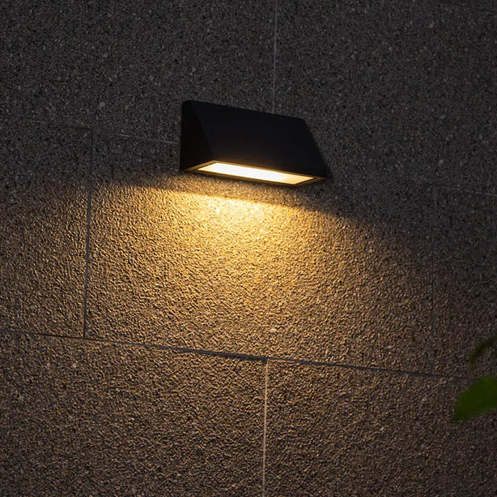 Side view of PRISM GLOW LED Wall Light – Stylish design with energy-efficient LED illumination for contemporary spaces.