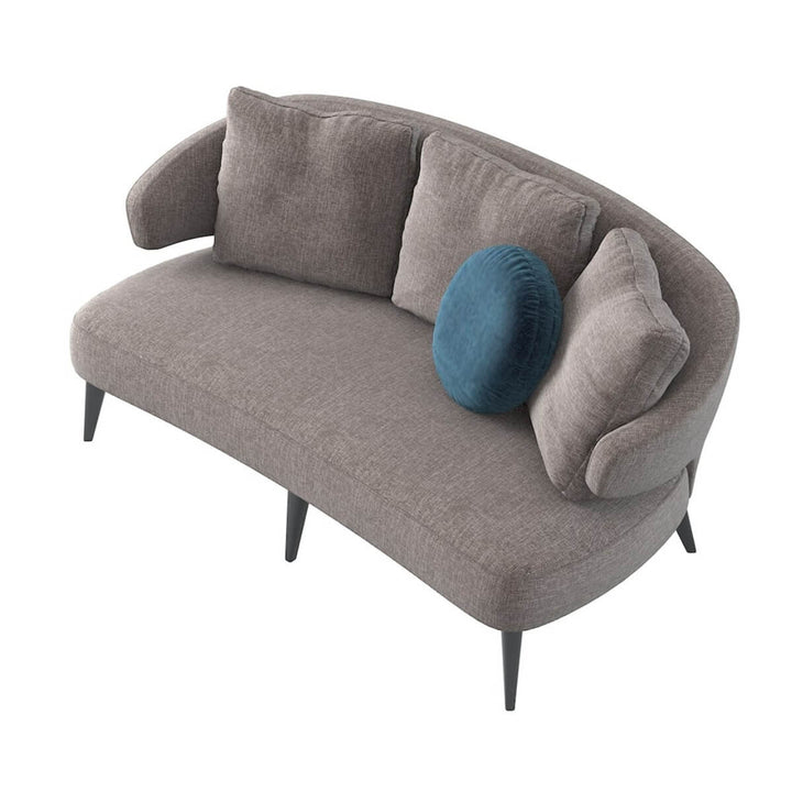 Modern Dreamy Drift chair with breathable linen upholstery viewed from side