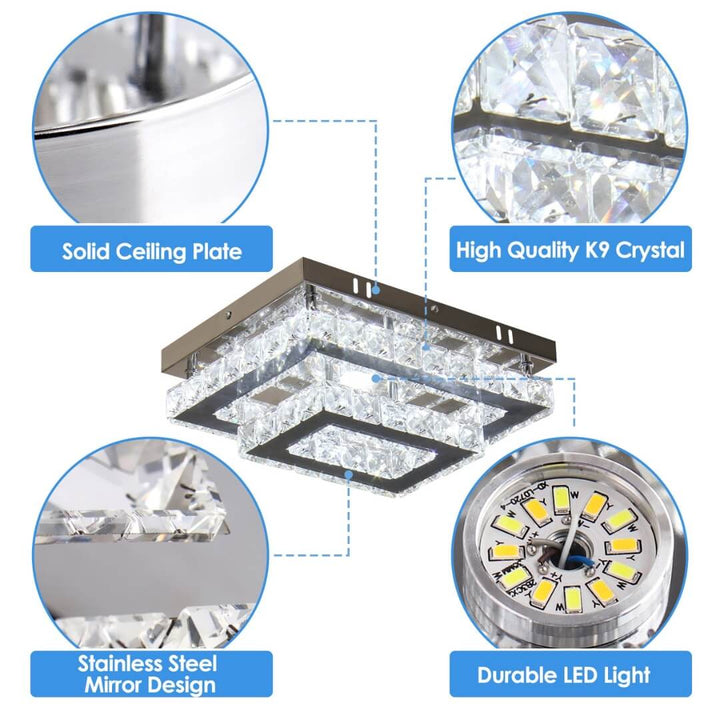 Regal chandelier flush mount lighting fixture in a bedroom – elegant design with ambient glow enhancing modern bedroom décor
