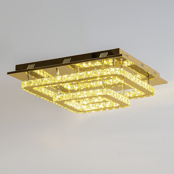 Regal gold chandelier, a luxury and elegant ceiling light fixture for sophisticated interiors.