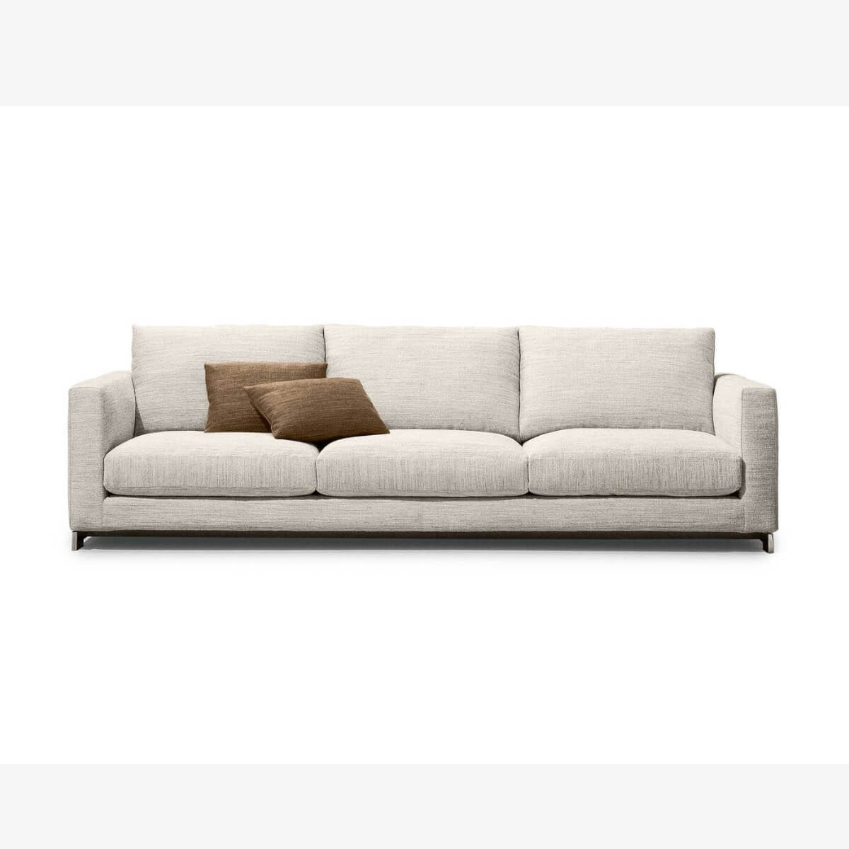 Contemporary Radiant Sanctuary sofa with ergonomic design and plush fabric