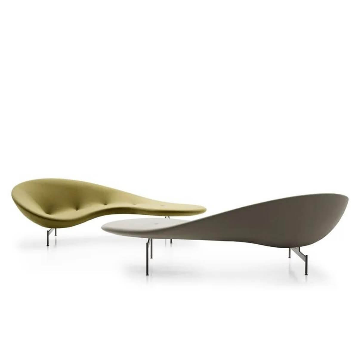 eraphicSolace KS38 lounge chair in velvet – contemporary design with plush seating and sophisticated silhouette