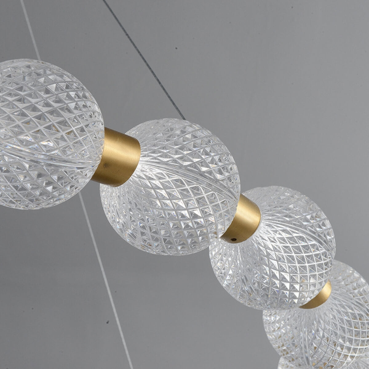 Round View of Shimmer All-Copper Modern LED Pendant Light – Stylish Minimalist Ceiling Fixture