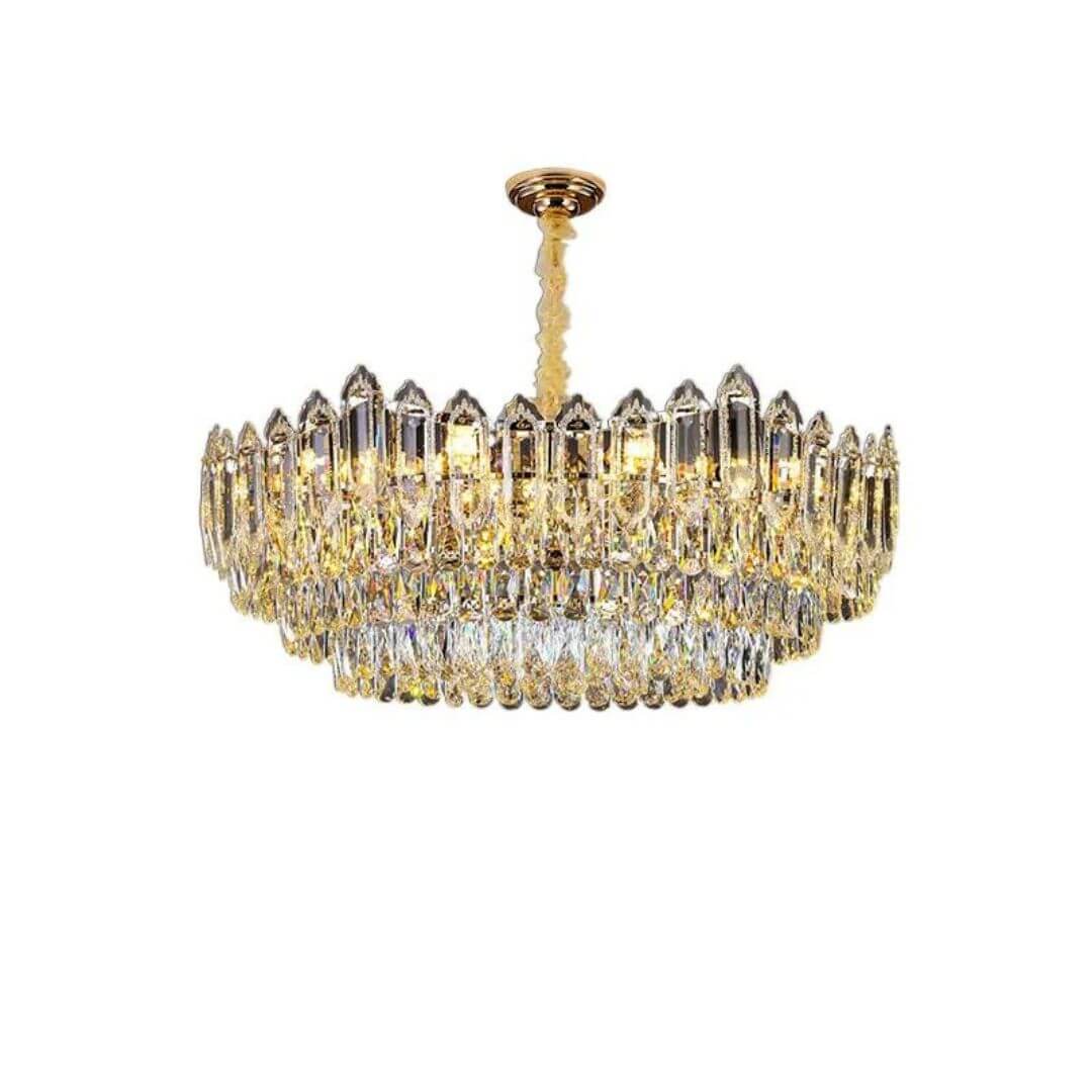 Shine Gold Chandelier Light – Elegant Modern Ceiling Lighting Fixture for Luxurious Interiors
