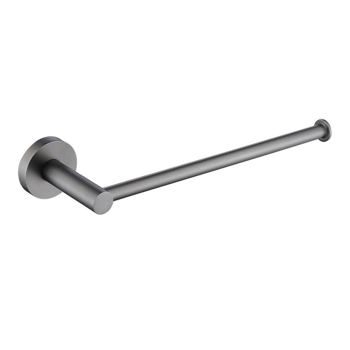 Shrown towel holder from Eclipse collection in Silver finish, modern bathroom accessory with sleek and elegant design