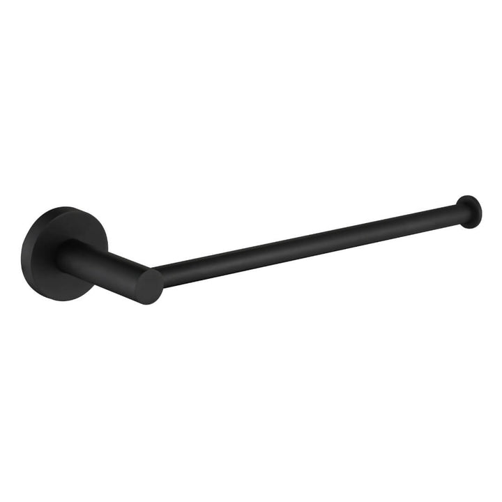 Shrown towel holder from Eclipse collection in mat black finish, modern bathroom accessory with sleek and elegant design