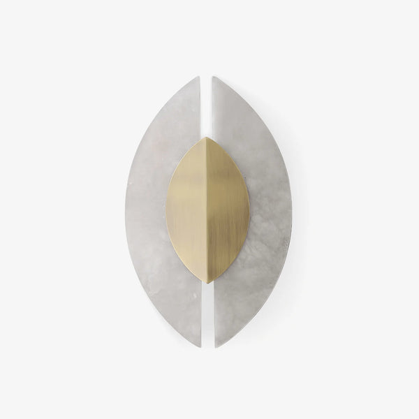 Solari alabaster leaf sconce 01, modern elegant decorative wall light for stylish interiors
