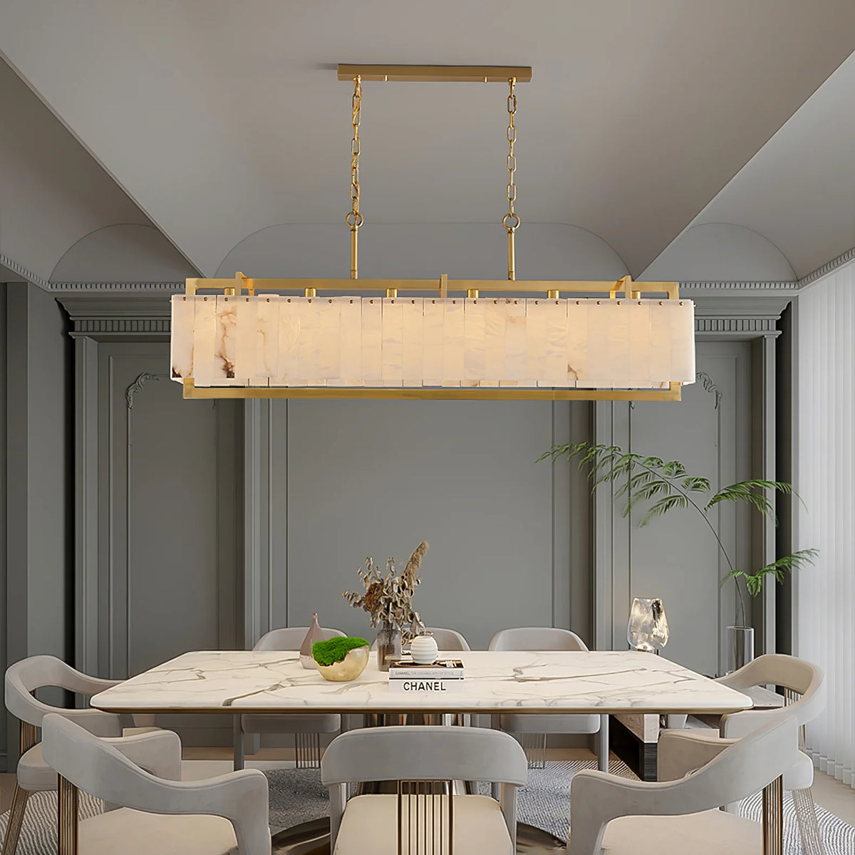 Solstice bar chandelier luxury lighting with an elegant front view for modern interior decor