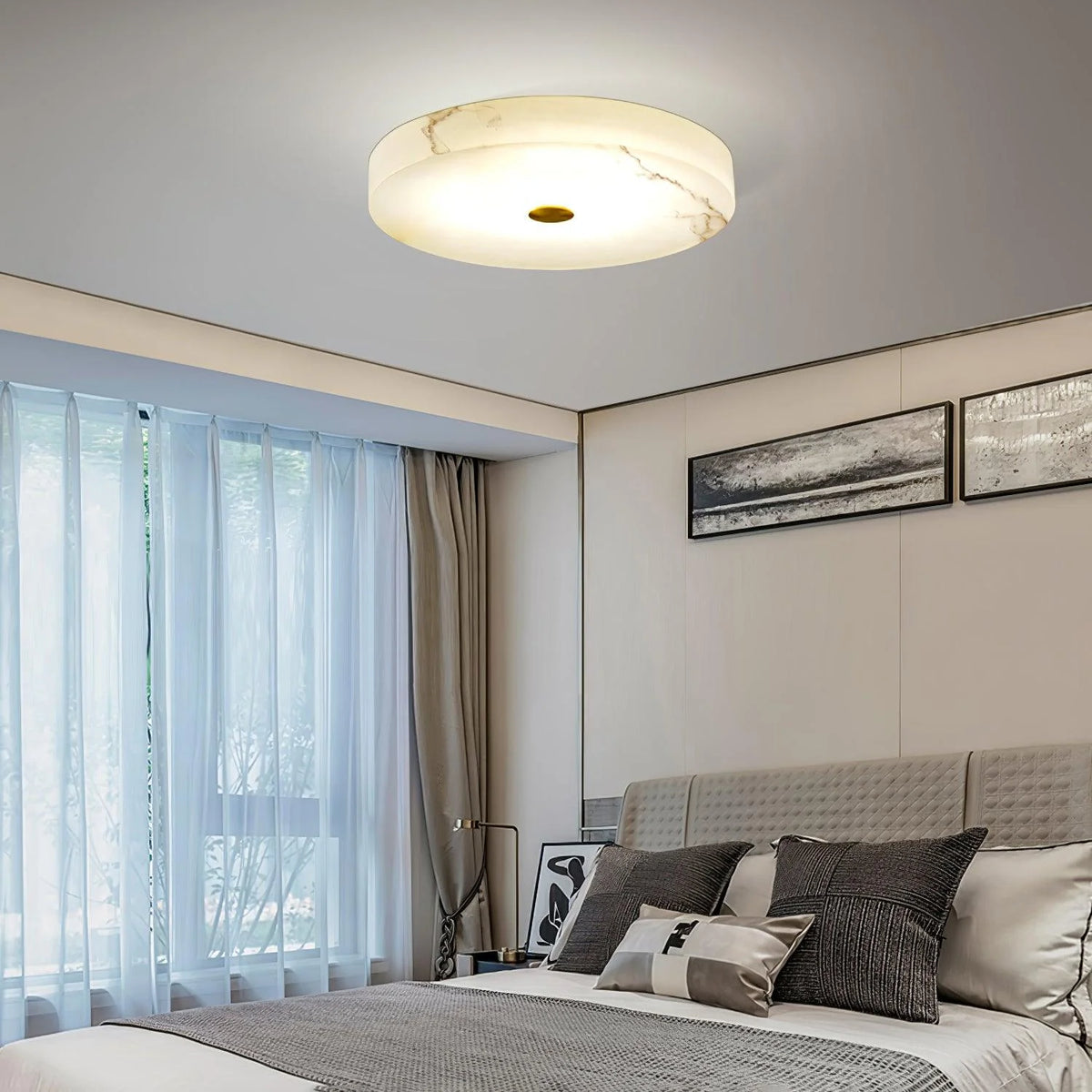 Sophie alabaster ceiling lamp in bedroom modern elegant home lighting fixture stylish ceiling