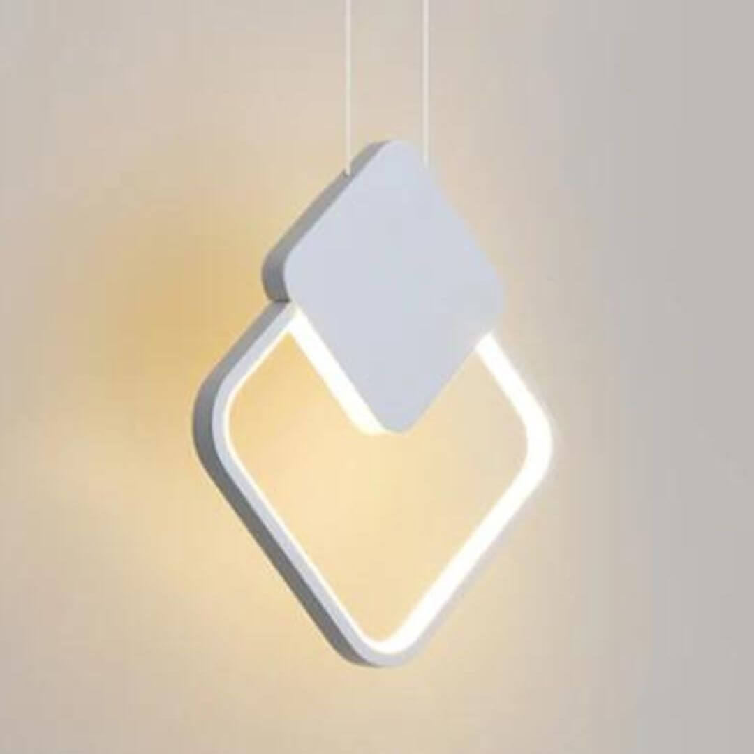 Close-Up View of Sparkle Square LED Pendant Lights – Modern Lighting Detail in Australia