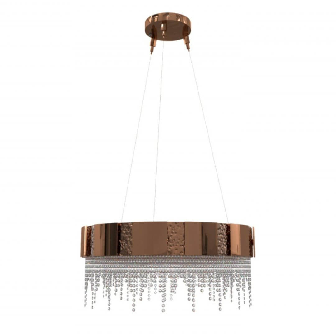 Spotlight Gold Crystal Chandelier Light – Elegant Modern Ceiling Lighting Fixture for Interiors