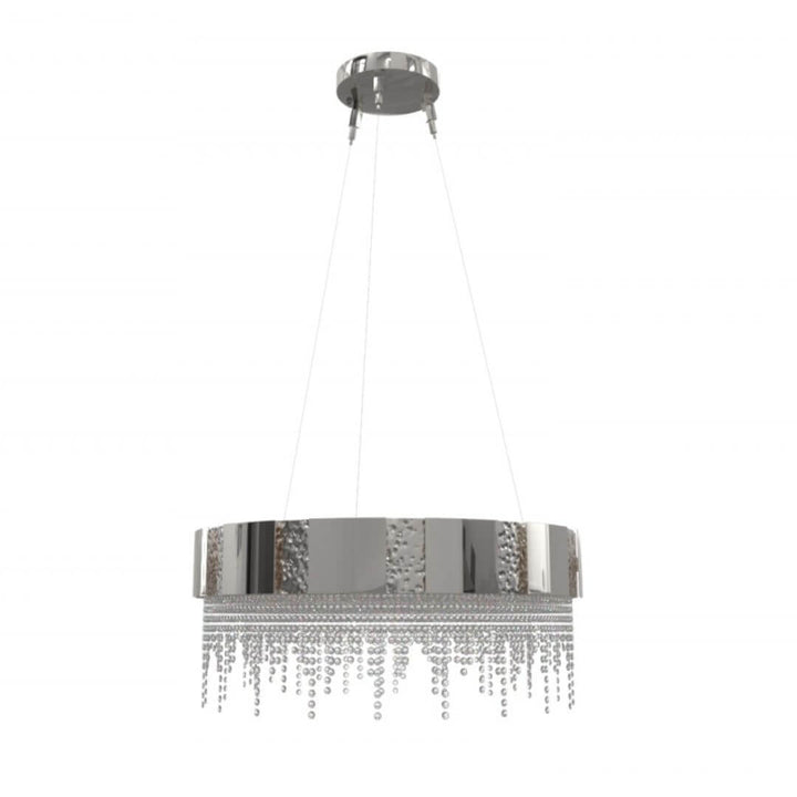 Full View of Spotlight Gold Crystal Chandelier Light – Elegant Modern Ceiling Lighting Fixture