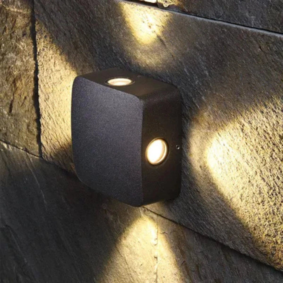 Square outdoor LED light with waterproof design for modern exterior lighting